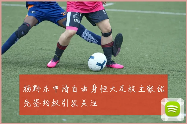 杨黔东申请自由身恒大足校主张优先签约权引发关注